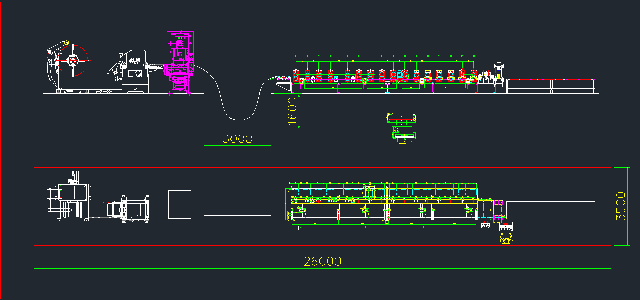 Scaffolding roll forming machine
