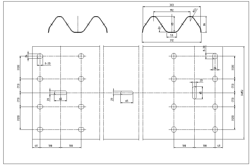 roll forming machine-Two Waves Guardrail Roll Forming Machine