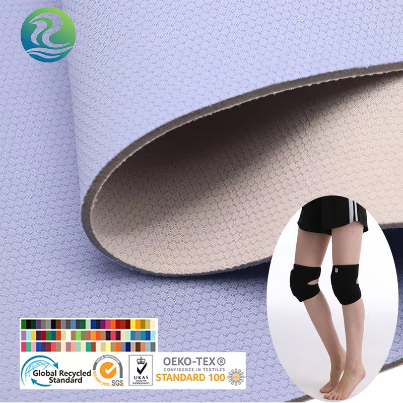 Hot Nylon Honeycomb Jacquard Stretch Fabric Thermosculpable Biocompatible PUFOAM Polyurethane Rubber Nylon Fabric