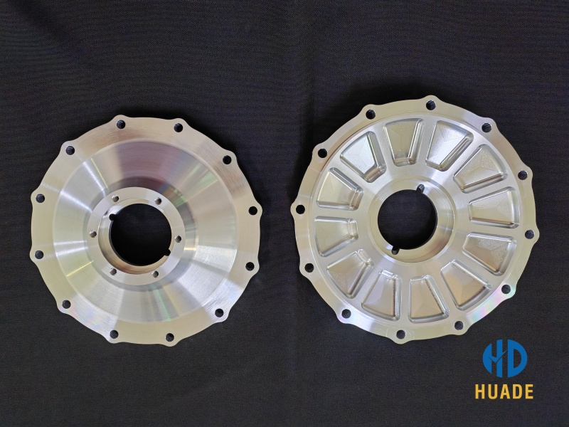Precision CNC machining of aluminum alloy engine block components for GM 4.5L Duramax V8 Prototype development.