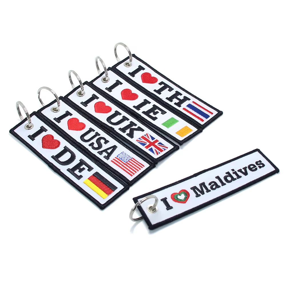 custom fabric keychains