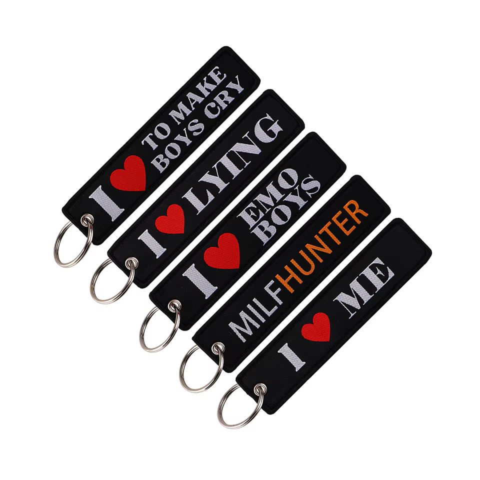 custom fabric keychains