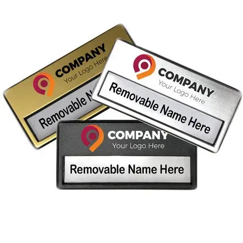 Magnetic Name Badges with Logo