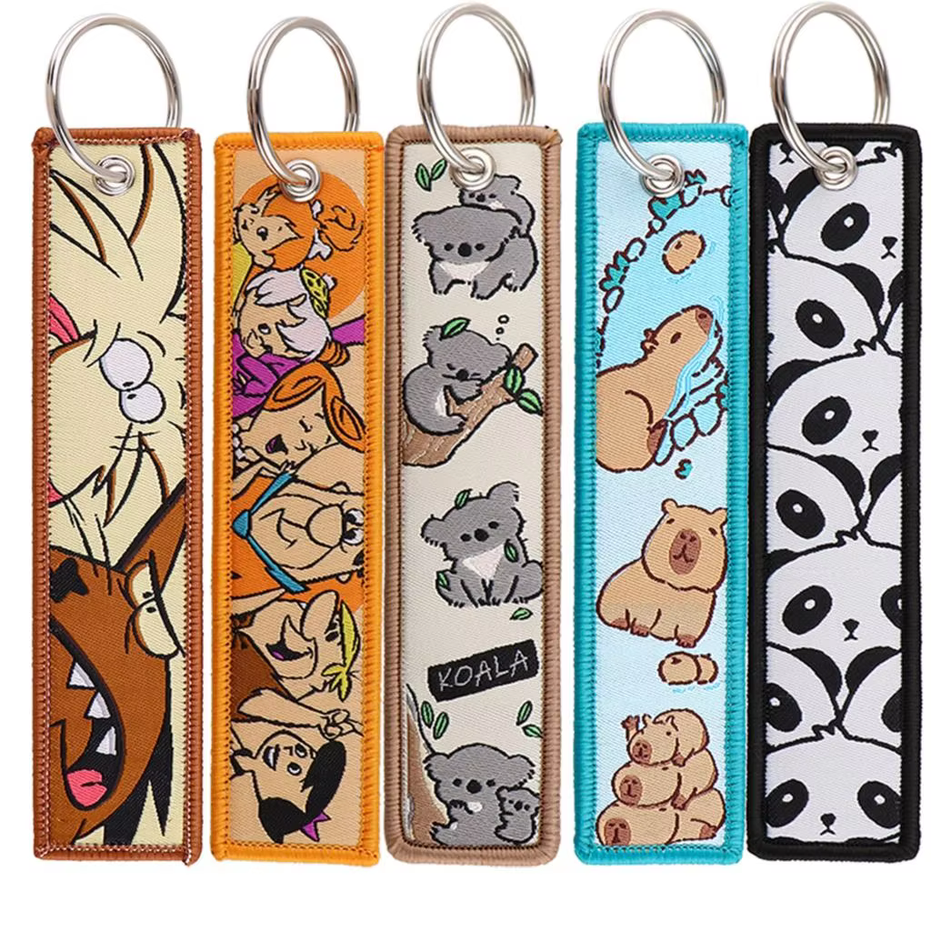 custom fabric keychains