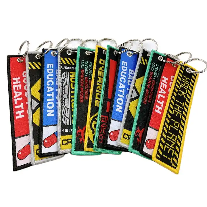 custom fabric keychains