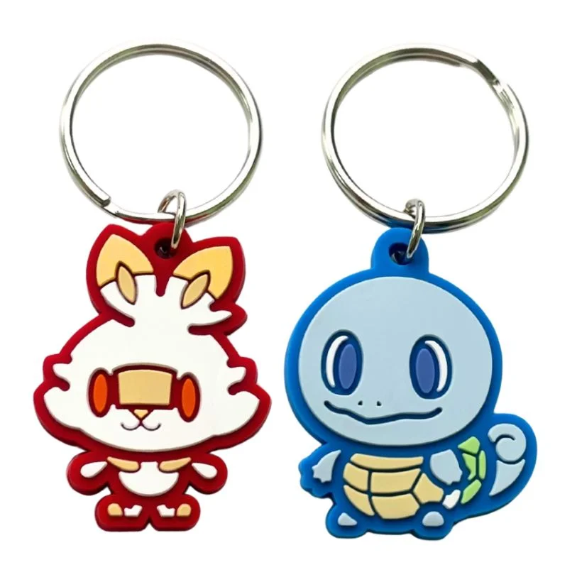 custom 3d rubber keychains