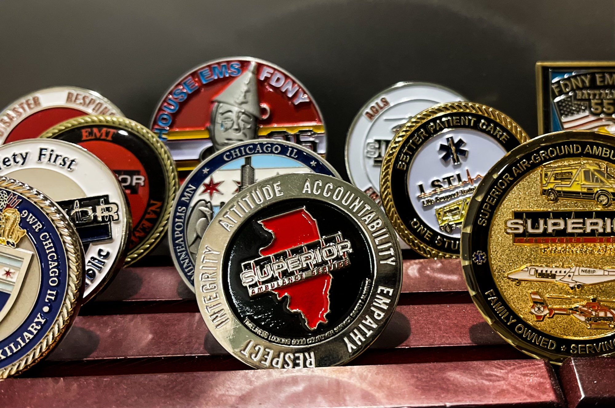 police challenge coins
