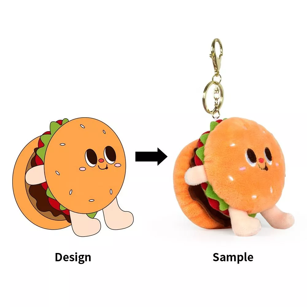 cat plush keychain