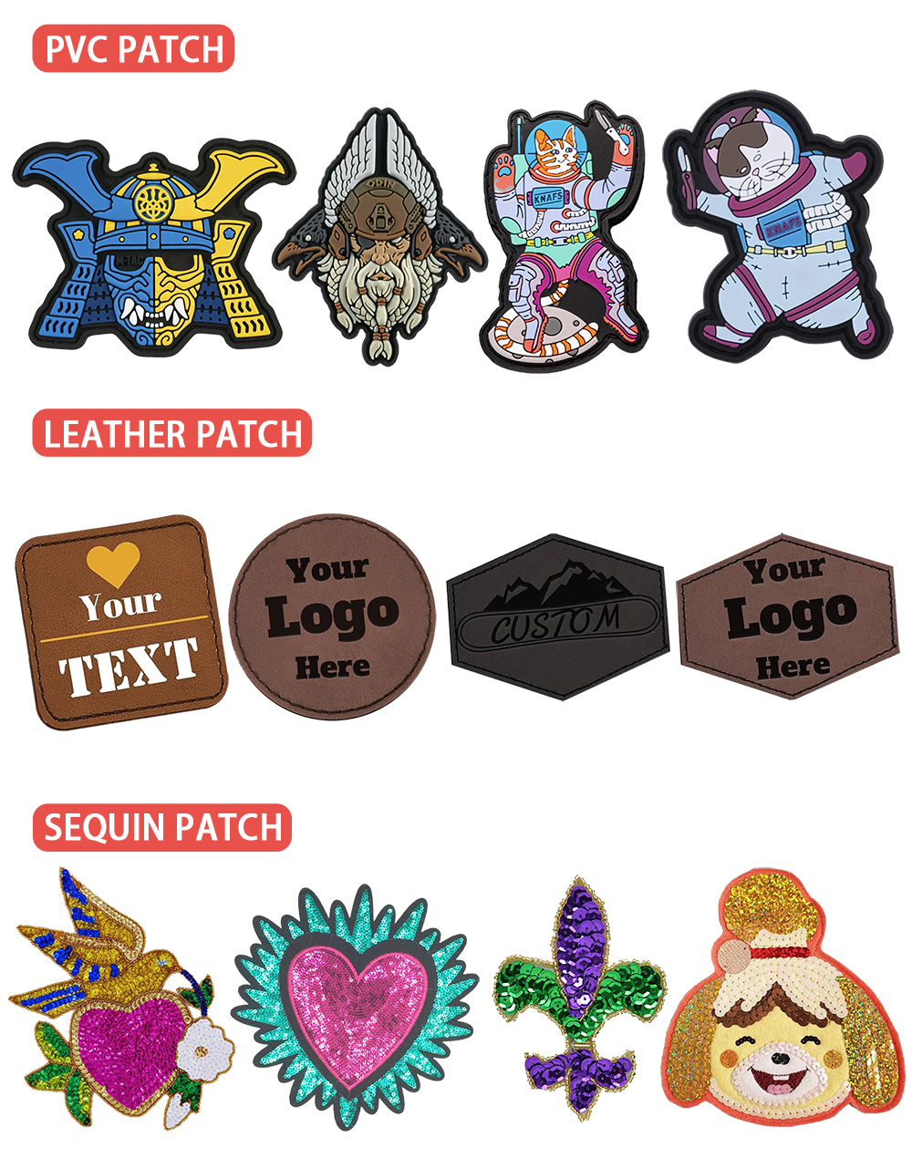 custom iron on embroidery patches