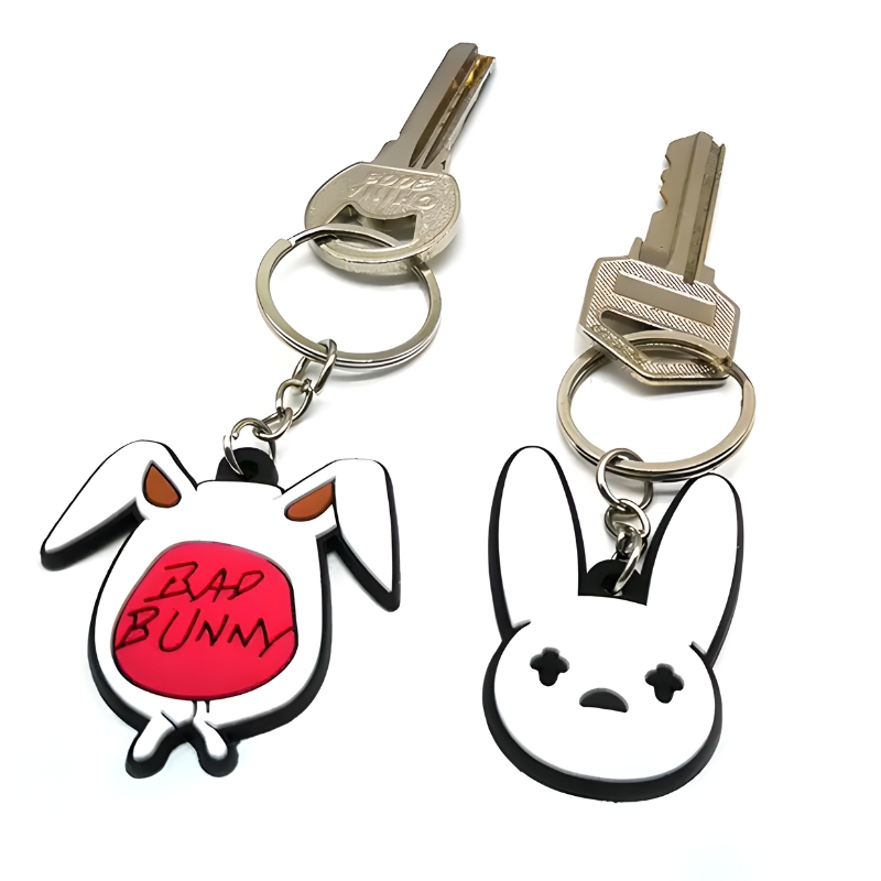 custom rubber keyrings
