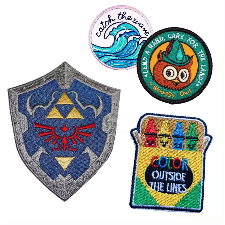 custom iron on embroidery patches