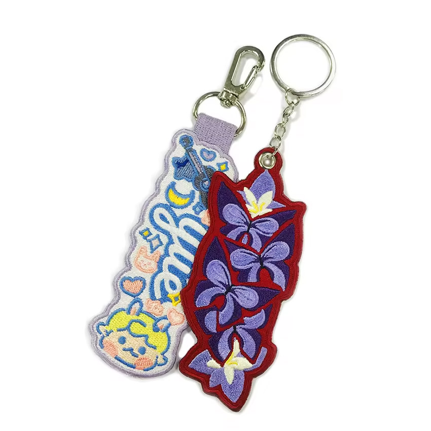 custom fabric keychains