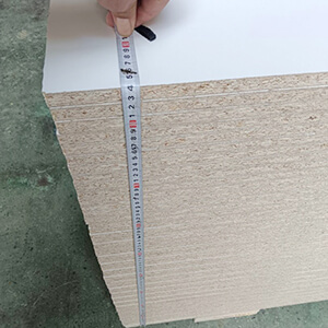 white melamine faced particle board