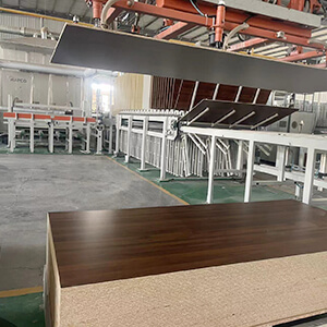 Melamine particle board factory