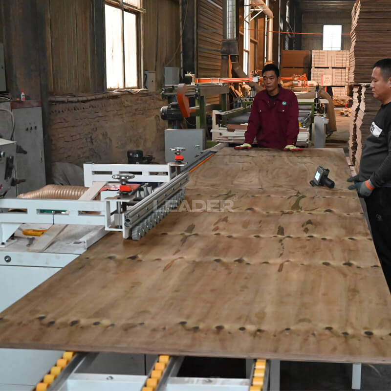 Grooving and coding of treated plywood panels