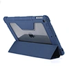 This Apple iPad 10.2 case has a rugged exterior and a clear back panel to keep your tablet safe and durable while showing off its original look.