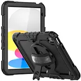Convenient Accessory Durable Silicone Protective Case with Shoulder Strap Rugged Cover for 10.9 Inch iPad Tablet