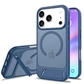 Magnetic Shockproof TPU+PC Pure Color Phone Case for 17 Pro Max Includes Grip Holster and Camera Frame Holder OPP Bag