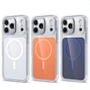 IPhone17 Pro Transparent Magnetic Suction Official Mobile Phone Case Metal Key/button Acrylic for 17 Air Anti-Fall Shell