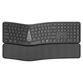 T1 Ergonomic for Bluetooth Keyboard Three-Mode Wireless LED Backlit Wrist Rest Office Business Membrane New Design
