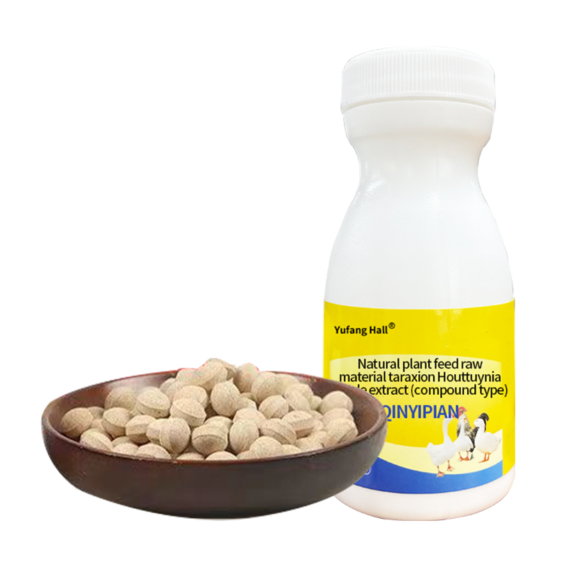 Antiviral Tablet Disease Prevention Respiratory Protection Dandelion and houttuynia feed additive Promote health feed grade Cold diarrhea poultry treatment Flu and cough poultry film QINYIPIAN feed raw materials
