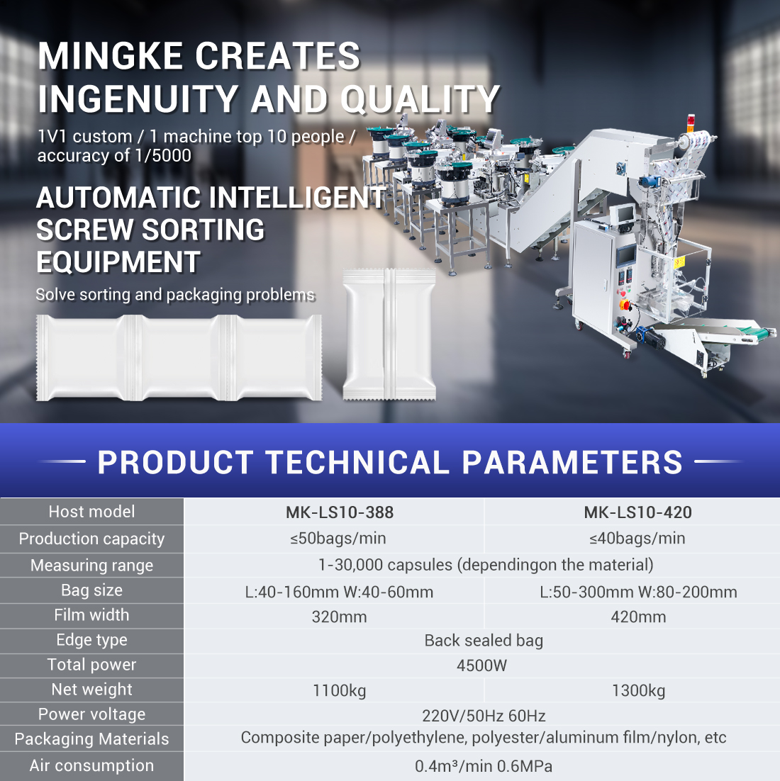 hardware packing machine