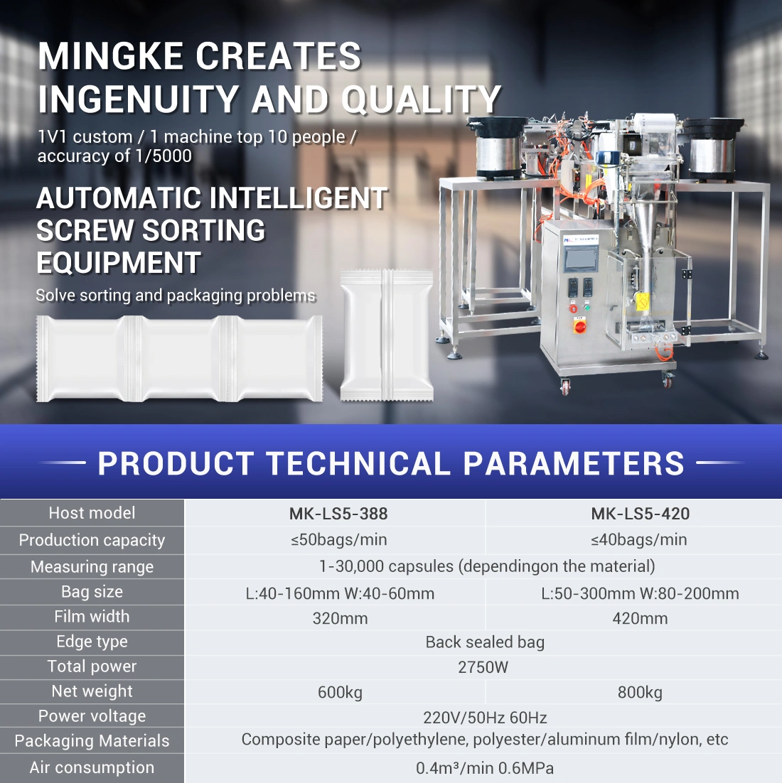 hardware packing machine