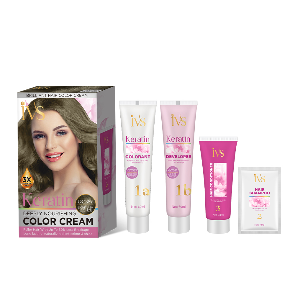 Professional Light Ash Blonde Hair Dye for Gray Coverage