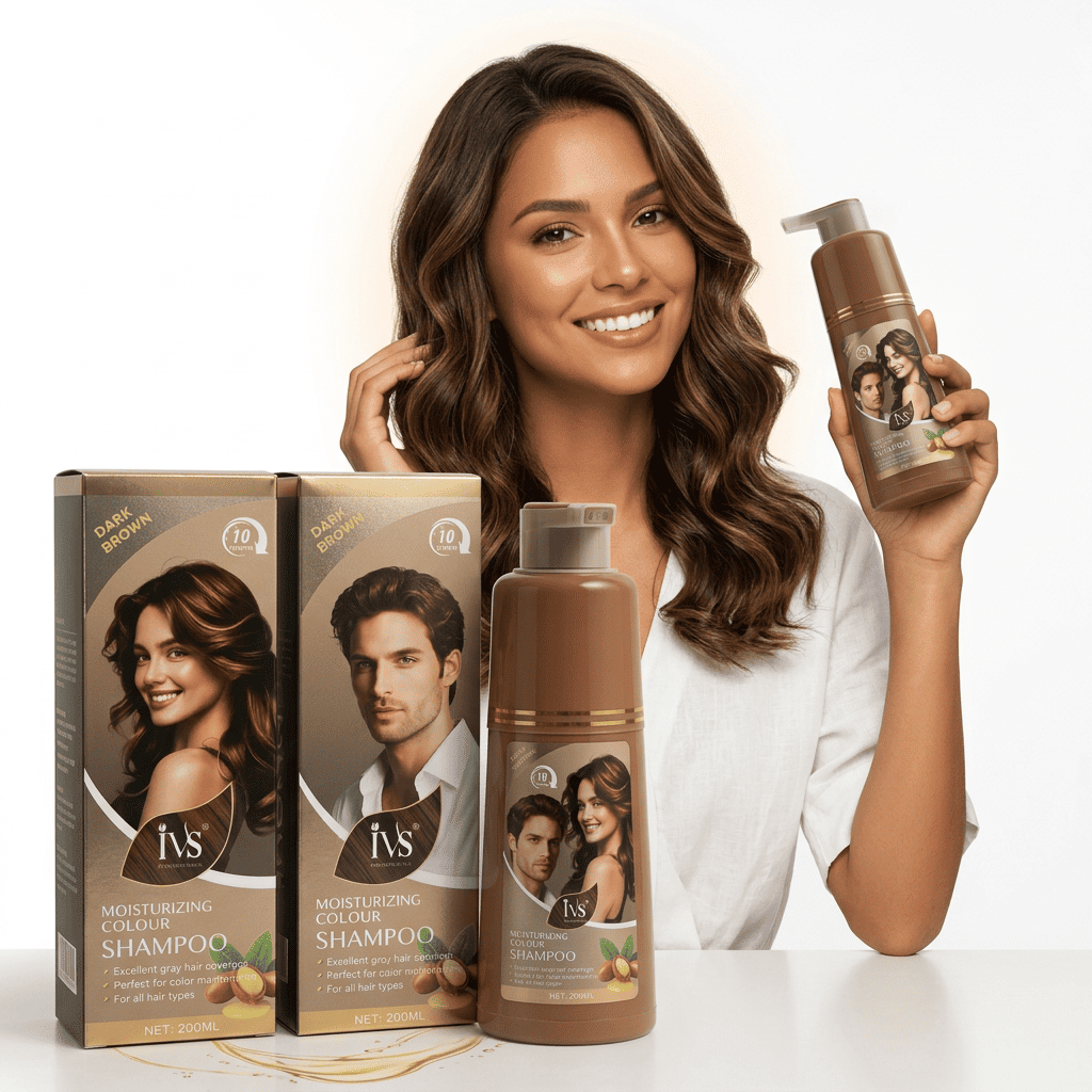 Hair dye colour shampoo