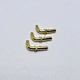 Aerospace connector contacts gold