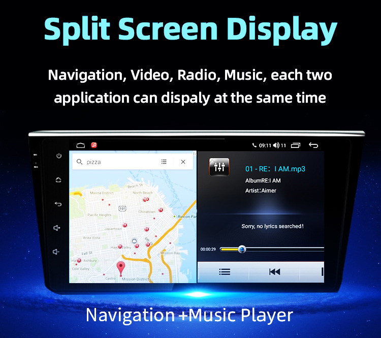 Car navigation android car dvd player