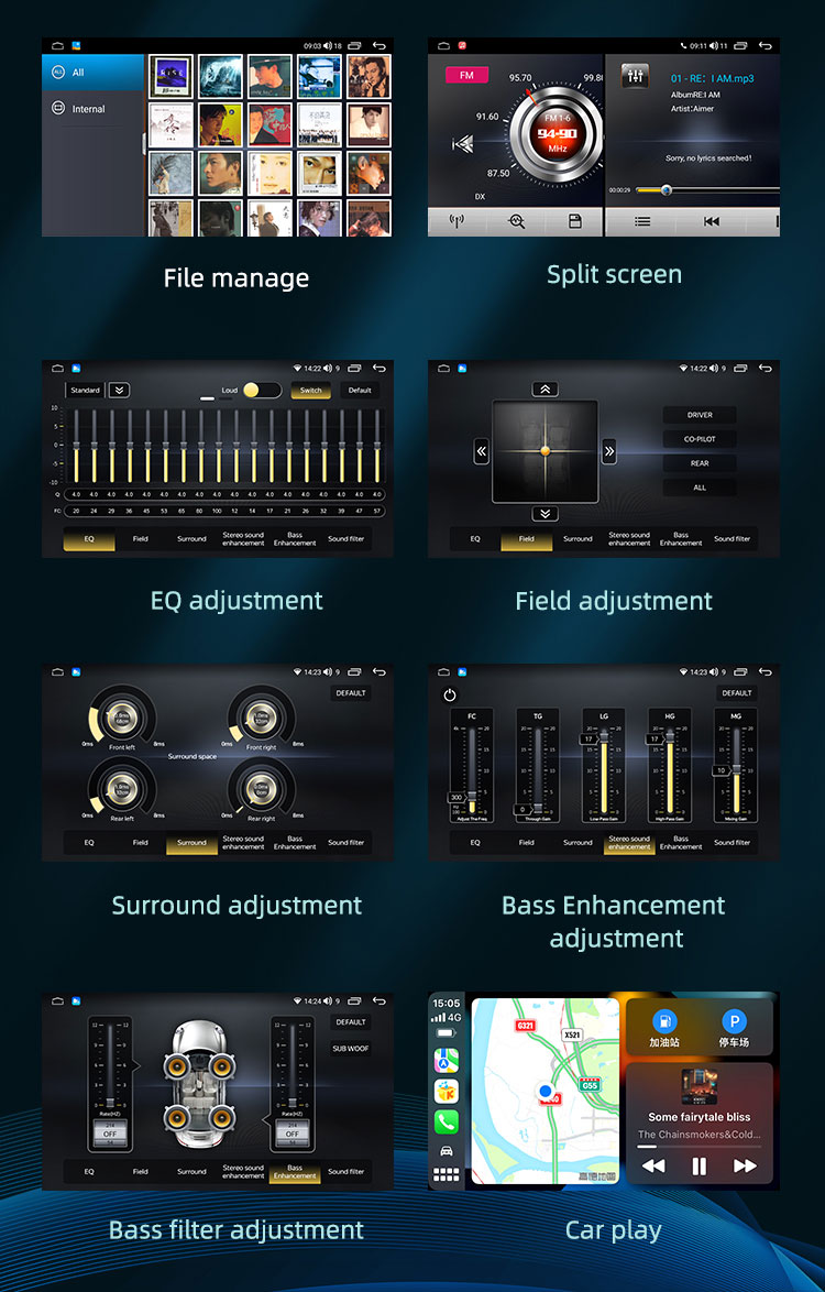 Car navigation android car dvd player
