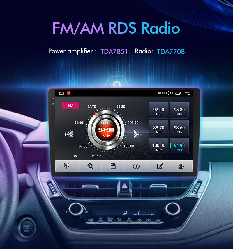 7862 car android 9 inch touch screen