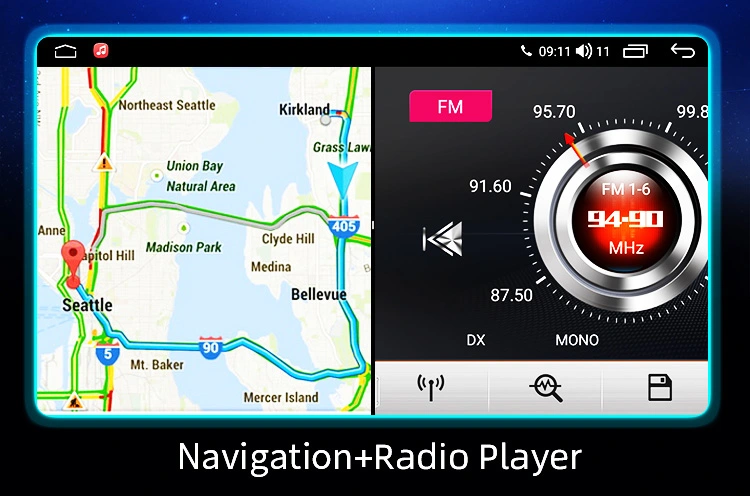 Car navigation android car dvd player