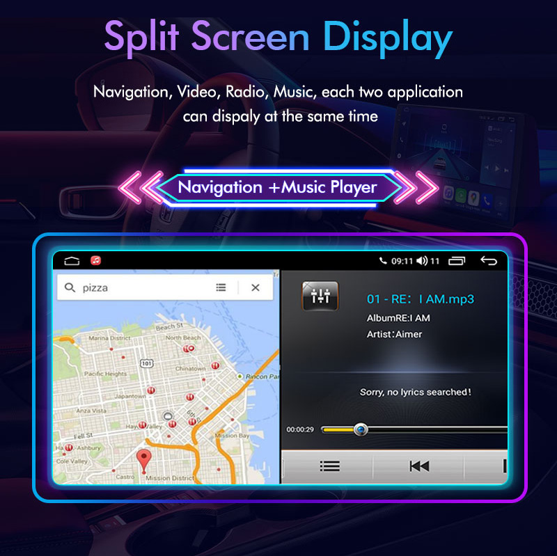7862 car android 9 inch touch screen