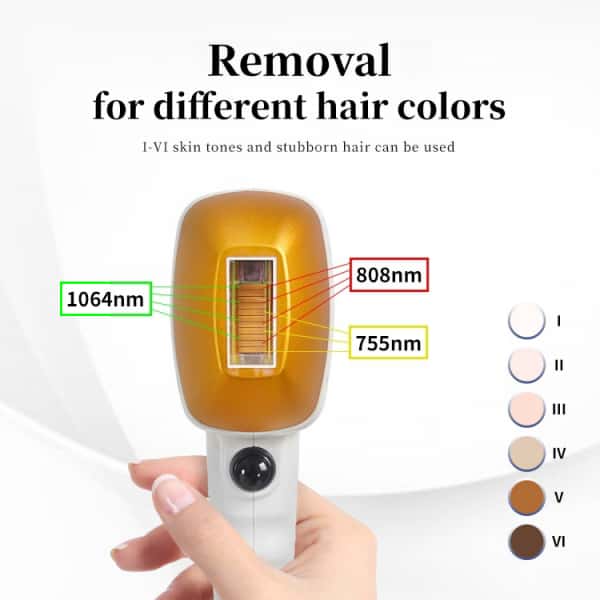 Laser Hair Removal Machine - Product Dimensions Diagram
