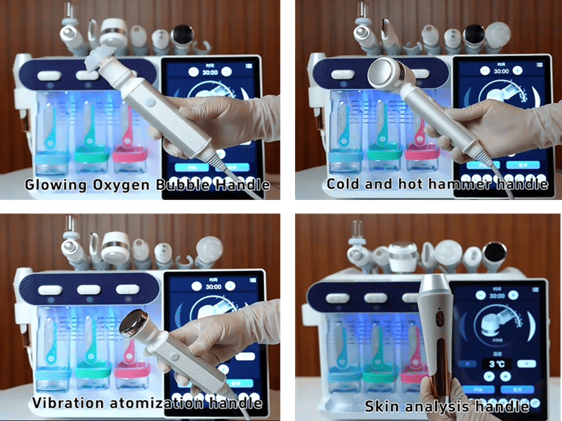 The Hydra Beauty Facial Machine Handle Usage 2
