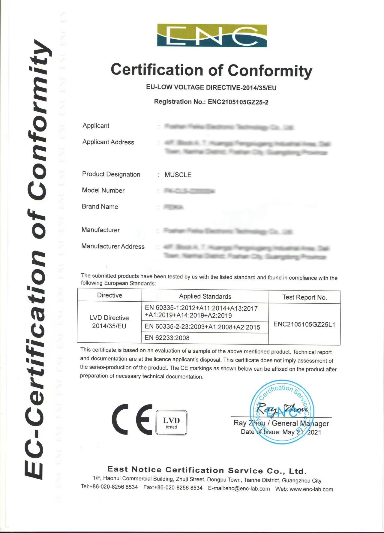 Body Slimming Machine Certified 2