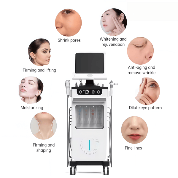 Functional diagram of a hydraulic dermabrasion machine