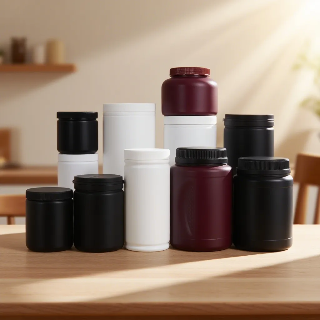 HDPE plastic bottle