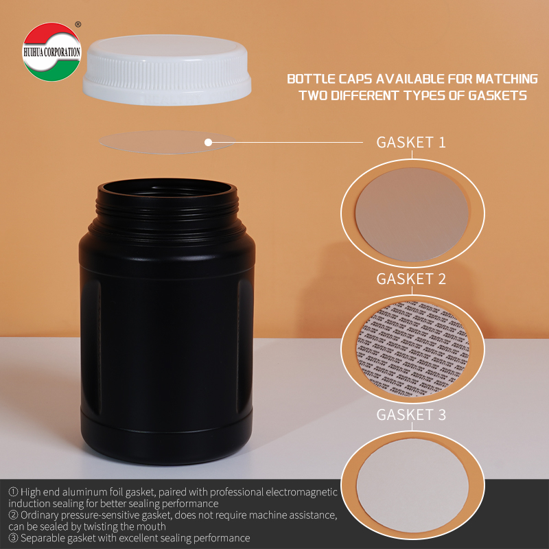 Black Plastic Jars