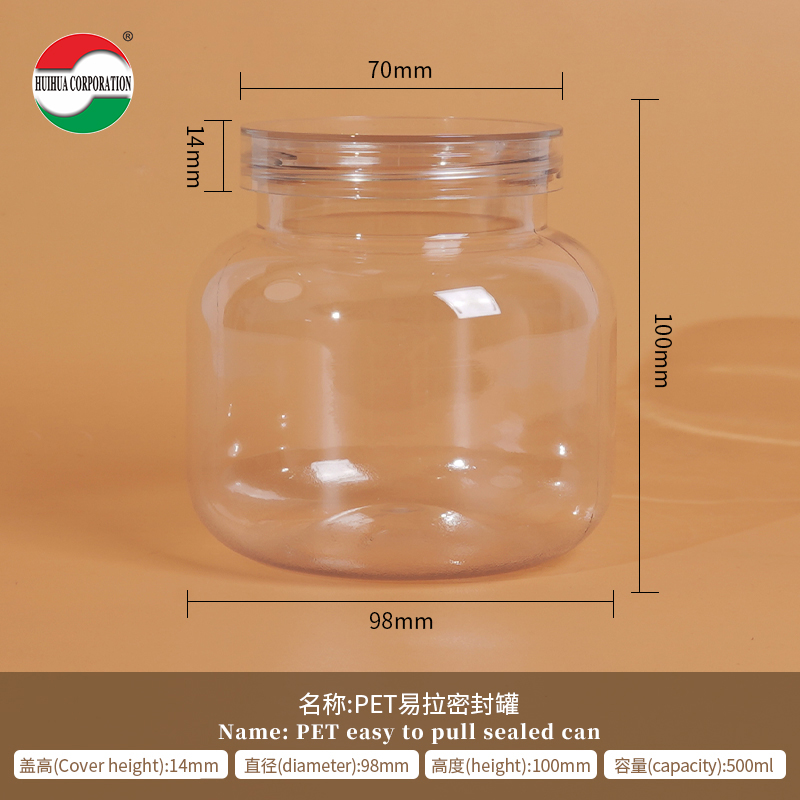 Plastic Bottles with Easy Open Lid