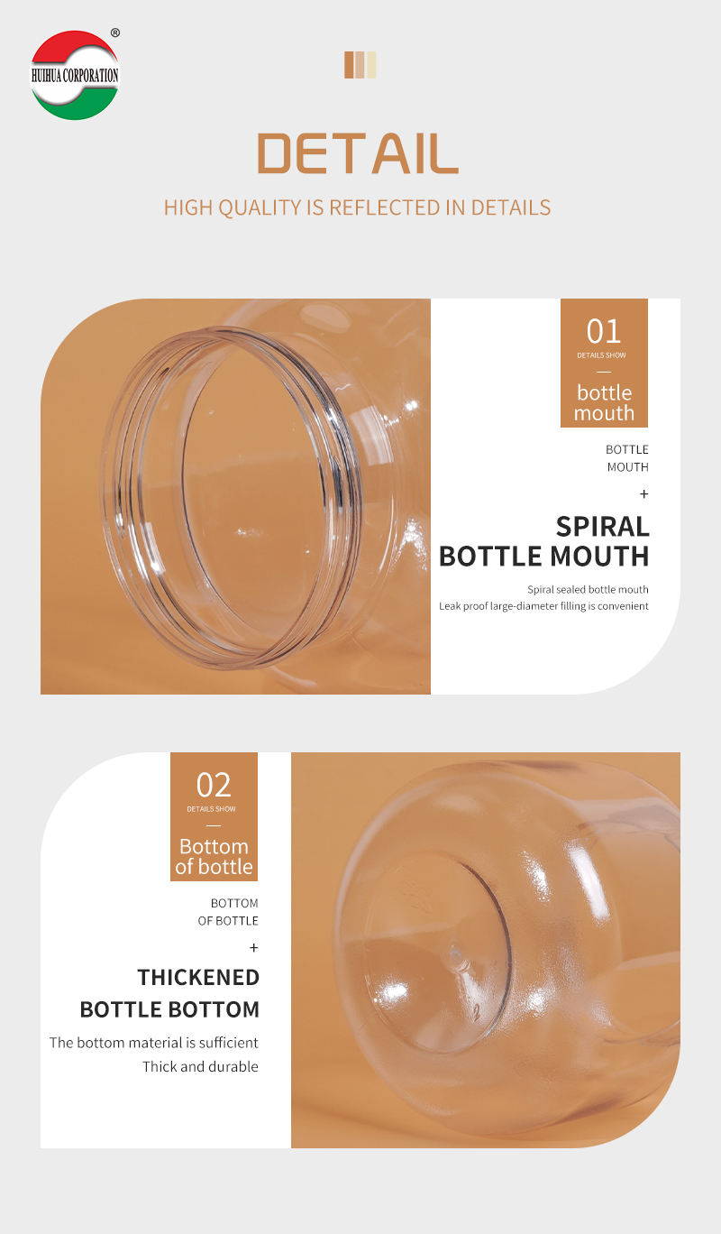 Plastic Bottles with Easy Open Lid