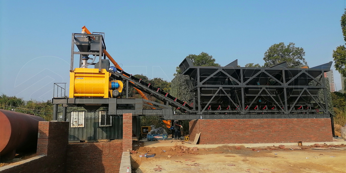 mobile concrete batching plant