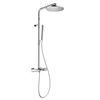 metal thermostatic shower set with tub spout