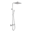 Square Pipe Thermostat Mixer Set