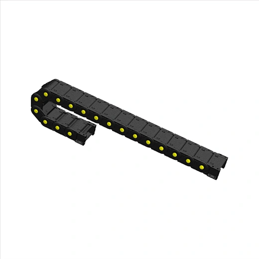 Hygienic conveyor energy chain for contamination-free production lines