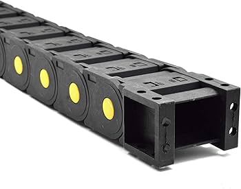 Customizable Tailorable energy chain 3D design to fit specific dimension, material and mounting needs of industrial machinery