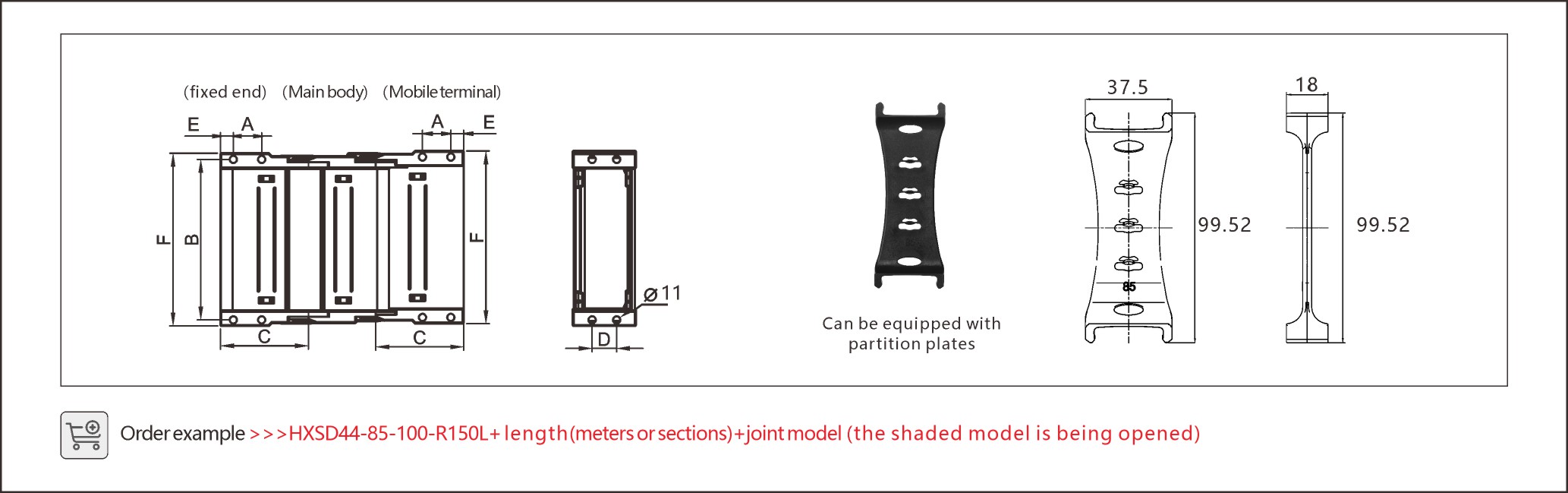Compact tangle free cable guide system for organized cable movement.