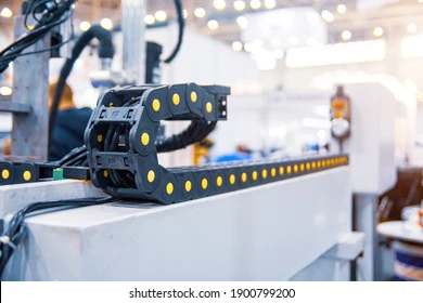 Cable chain for CNC router